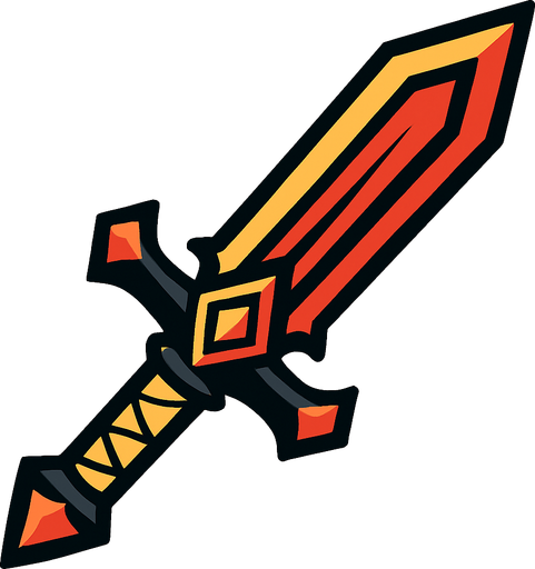 weapon.
In-Game asset.  2d.  High contrast.  No shadows