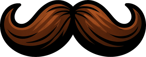 bıyık.
In-Game asset.  2d.  High contrast.  No shadows