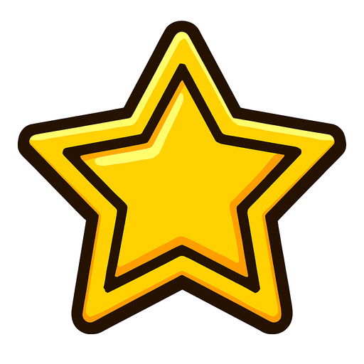 star.
In-Game asset.  2d.  High contrast.  No shadows