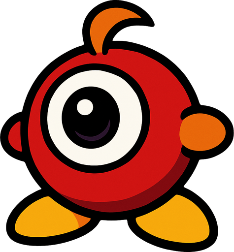 Waddle doo.
In-Game asset.  2d.  High contrast.  No shadows