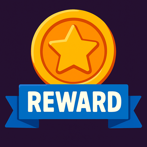 reward.
In-Game asset.  2d.  High contrast.  No shadows