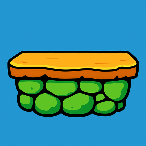 Platform.
In-Game asset.  2d.  High contrast.  No shadows