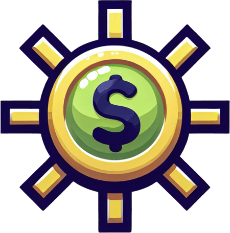 Powerup about cash.
Single Game Texture. In-Game asset. 2d. Blank background. High contrast. No shadows.