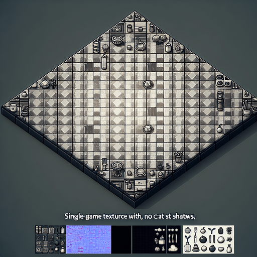 A background which represents a kitchen's ground.
Single Game Texture. In-Game asset. 2d. Blank background. High contrast. No shadows.