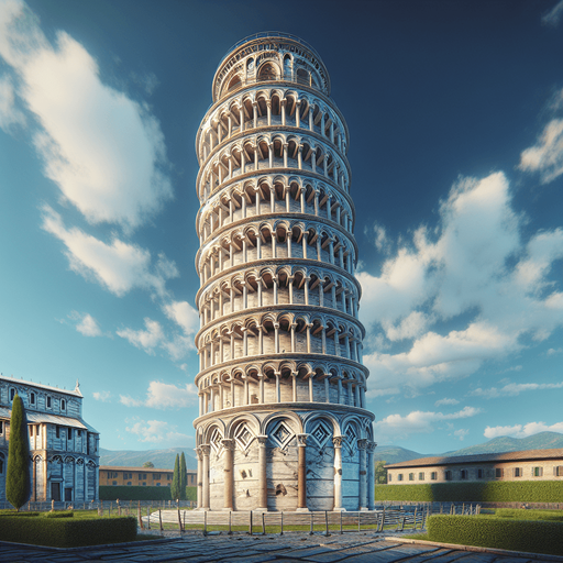 Phototrealistic Leaning Tower of Pisa