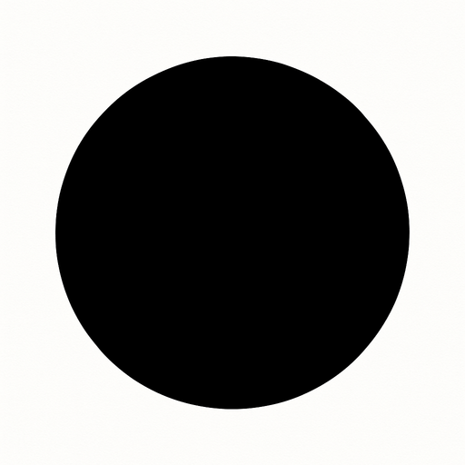 give me black circle.
In-Game asset.  2d.  High contrast.  No shadows