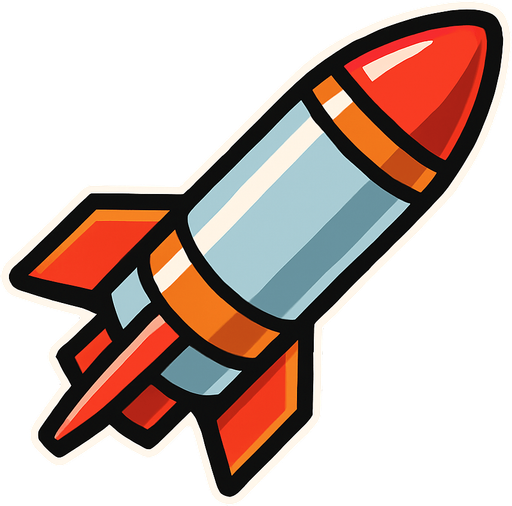 Missile.
In-Game asset.  2d.  High contrast.  No shadows