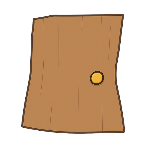 kapı. No background. Transparent background. Blank background. No shadows. 2d. In-Game asset. flat