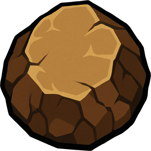 Roca vista desde arriba.
In-Game asset.  2d.  High contrast.  No shadows