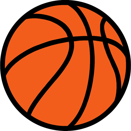 BASKETBALL.
In-Game asset.  2d.  High contrast.  No shadows