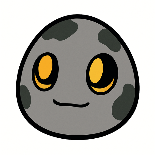 Digi huevo de botamon.
In-Game asset.  2d.  High contrast.  No shadows