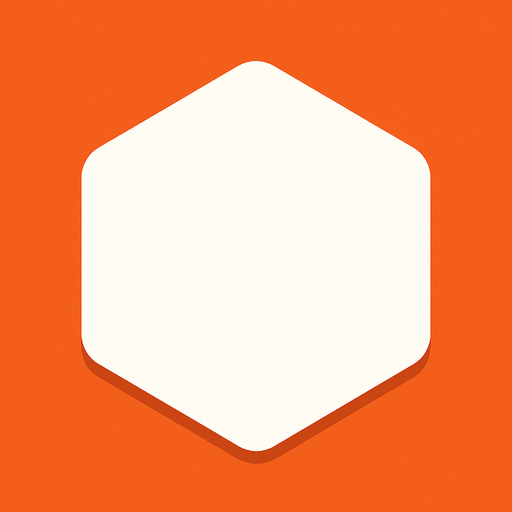 White hexagon with tight round corners, flat shaded, hyper casual game. Single Game Texture. In-Game asset. 2d. Blank background. High contrast. No shadows..
In-Game asset.  2d.  High contrast.  No shadows