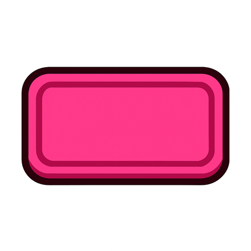 pink button.
In-Game asset.  2d.  High contrast.  No shadows