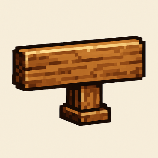 Una madera separadora de estantería pixel art estilo metal slug vista de perfil
In-Game asset.  2d.  High contrast.  No shadows
