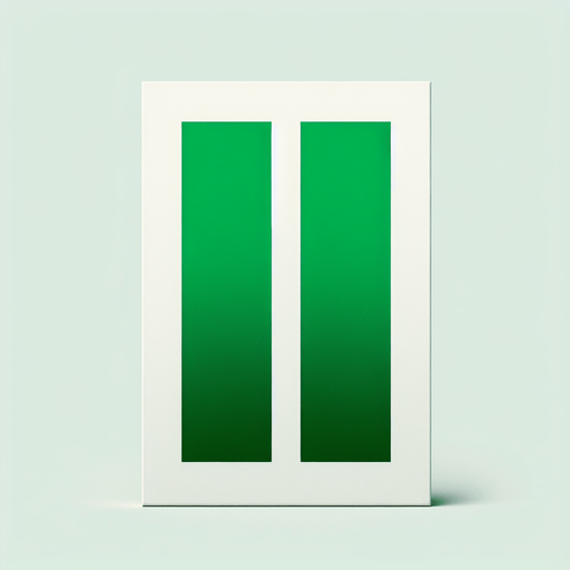 2 simple large plain horizontal green stripes.