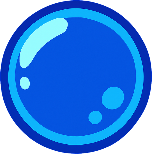 bubble.
In-Game asset.  2d.  High contrast.  No shadows