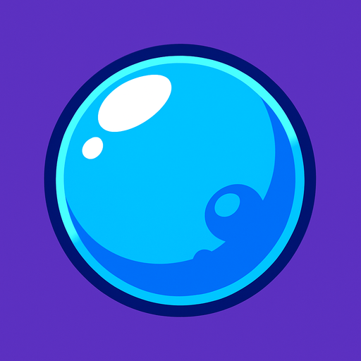 Bubble.
In-Game asset.  2d.  High contrast.  No shadows