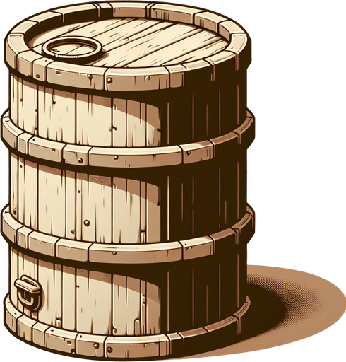 oil barrel.
Single Game Texture. In-Game asset. 2d. Blank background. High contrast. No shadows.
