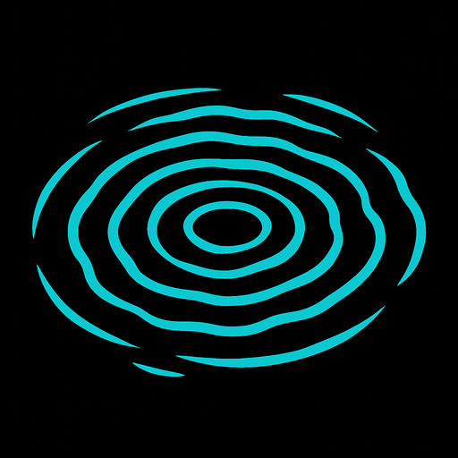 waterRipple top view.
In-Game asset.  2d.  High contrast.  No shadows