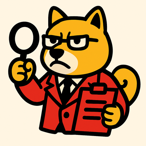 DOGE Enemy Auditor.
In-Game asset.  2d.  High contrast.  No shadows