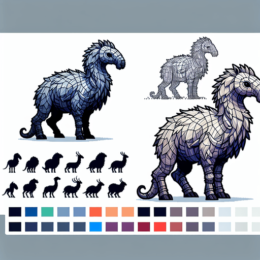 herbivore.
Single Game Texture. In-Game asset. 2d. Blank background. High contrast. No shadows.