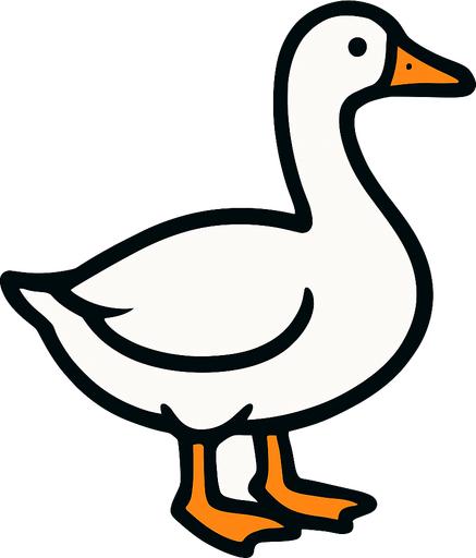 Goose.
In-Game asset.  2d.  High contrast.  No shadows