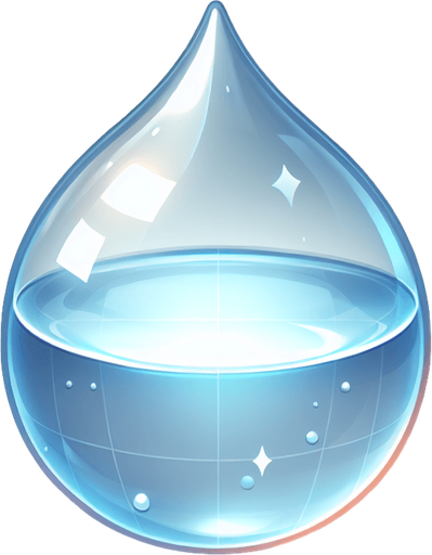 water drop
Single Game Texture.  In-Game asset.  2d.  Blank background. No shadows