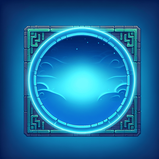 friut ninja game backround with dark blue viggnett at corners and sky blue in the middle glowing board.
Single Game Texture.  In-Game asset.  2d.  Blank background.  High contrast.  No shadows