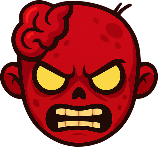 Make it red and angry