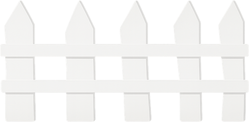 white fence. No background. Transparent background. Blank background. No shadows. 2d. In-Game asset. flat