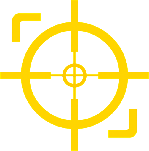 Прицел пак. Желтого цвета
In-Game asset.  2d.  High contrast.  No shadows