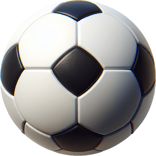 futbol topu.
Single Game Texture. In-Game asset. 2d. Blank background. High contrast. No shadows.