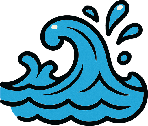 Water.
In-Game asset.  2d.  High contrast.  No shadows