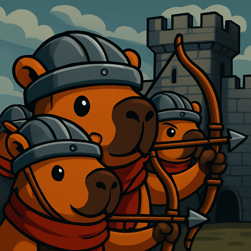 Los capybaras estan listo para defender el castillo.