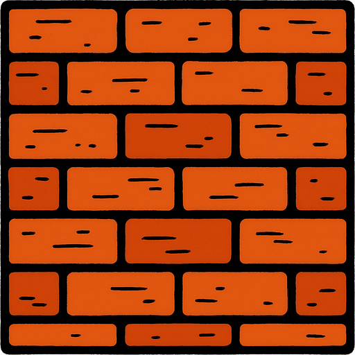 suelo de ladrillos.
In-Game asset.  2d.  High contrast.  No shadows