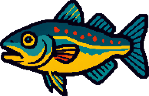 A cod. 80s arcade machine graphics. 
Swimming Side profile. White background. 
In-Game asset.  2d.  High contrast.  No shadows