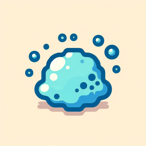Un slime de agua RPG con estilo suave y simple.
Single Game Texture.  In-Game asset.  2d.  Blank background.  High contrast.  No shadows
