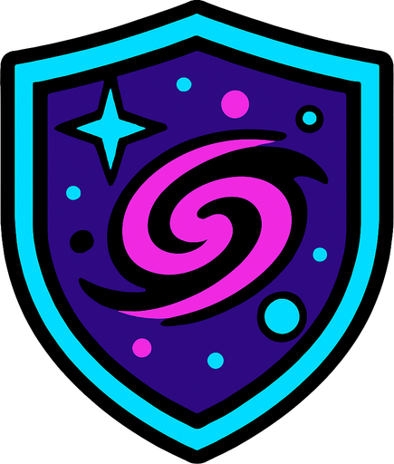 galaktic shield 2d.
In-Game asset.  2d.  High contrast.  No shadows