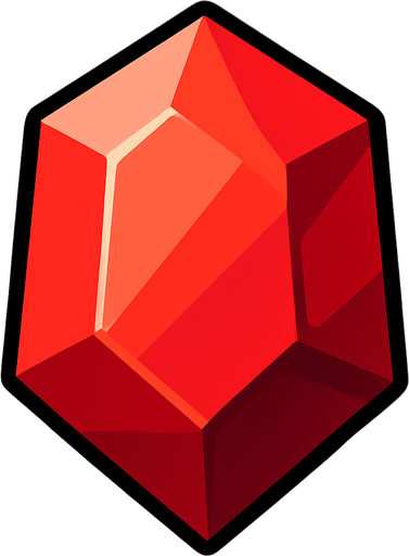 Gema.
In-Game asset.  2d.  High contrast.  No shadows