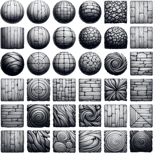Wood textures packs.
Single Game Texture.  In-Game asset.  2d.  Blank background.  High contrast.  No shadows