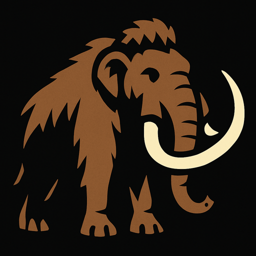 Mammoth.
In-Game asset.  2d.  High contrast.  No shadows