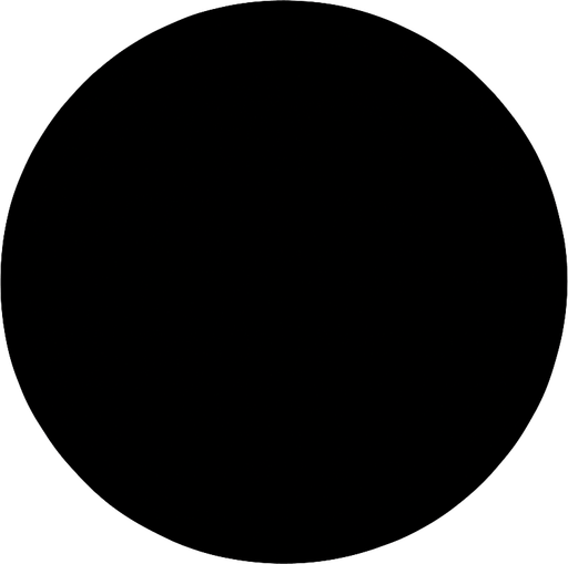 give me black circle.
In-Game asset.  2d.  High contrast.  No shadows