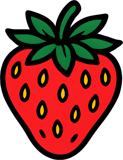 Fraise.
In-Game asset.  2d.  High contrast.  No shadows