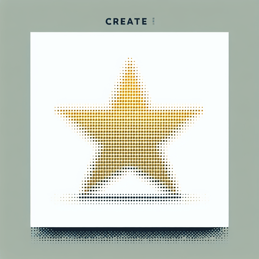 Golden star. Dot picture. Single Game Texture. In-Game asset. 2d. Blank background. High contrast. No shadows.