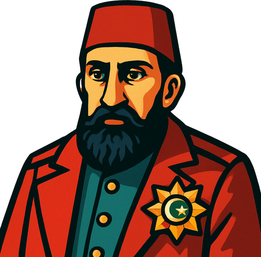 2. abdülhamit han.
In-Game asset.  2d.  High contrast.  No shadows