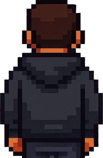 make different hairstyle and clothing, you can make man wearing hoodie