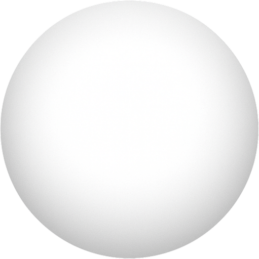 A white circle with a lightening gradient towards the edge..
Single Game Texture.  In-Game asset.  2d.  Blank background.  High contrast.  No shadows