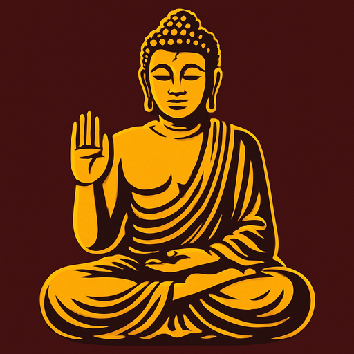 buddha.
In-Game asset.  2d.  High contrast.  No shadows
