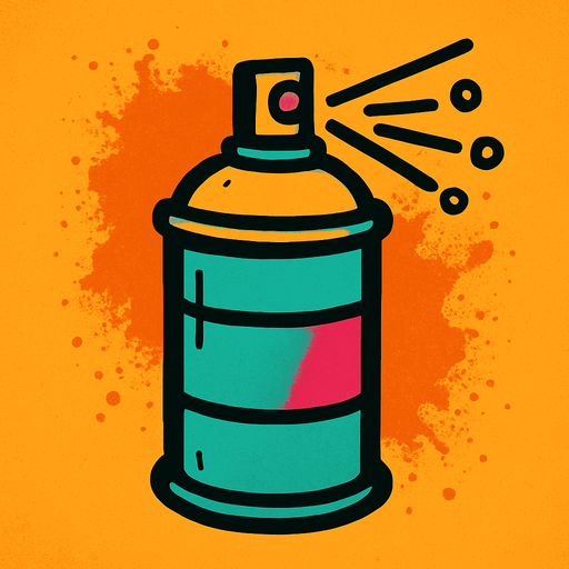 Sprey.
In-Game asset.  2d.  High contrast.  No shadows