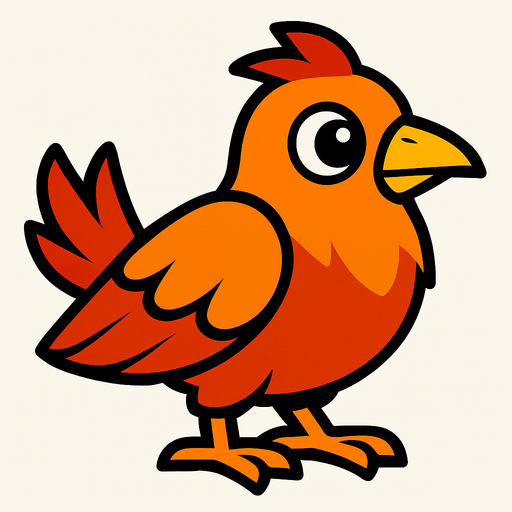 bird.
In-Game asset.  2d.  High contrast.  No shadows